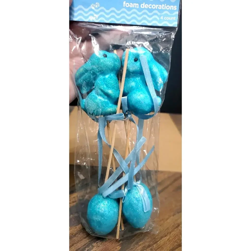 Easter crafts, wreath supplies rabbits, eggs, carrots, butts, flower picks butts